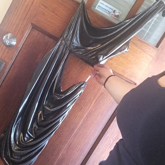 NWT CR Metallic Gunmetal Chrome Ruched One Shoulder Side Cutout - Picture 1 of 4